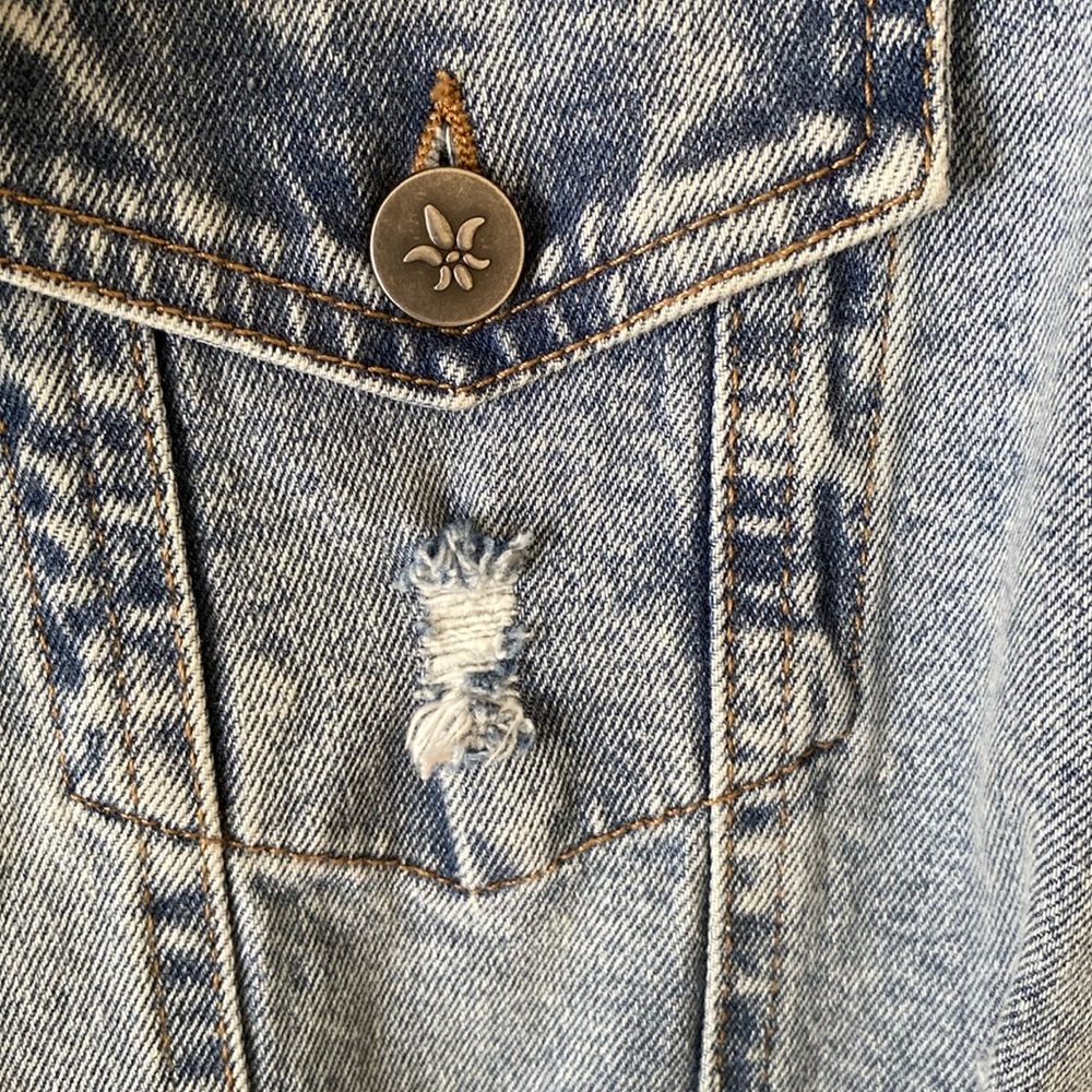 Distressed Denim Jacket - Picture 5 of 6